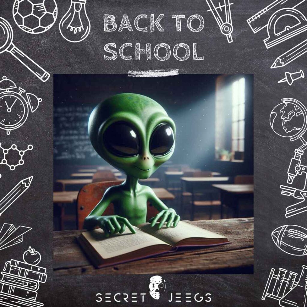 Un petit alien à l'école