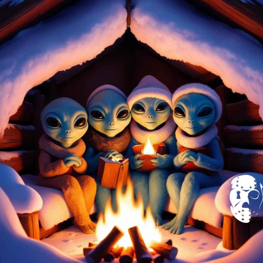 Des aliens au coin du feu