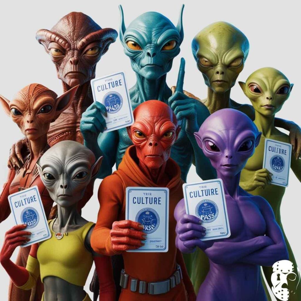 des aliens qui montrent un Passculture