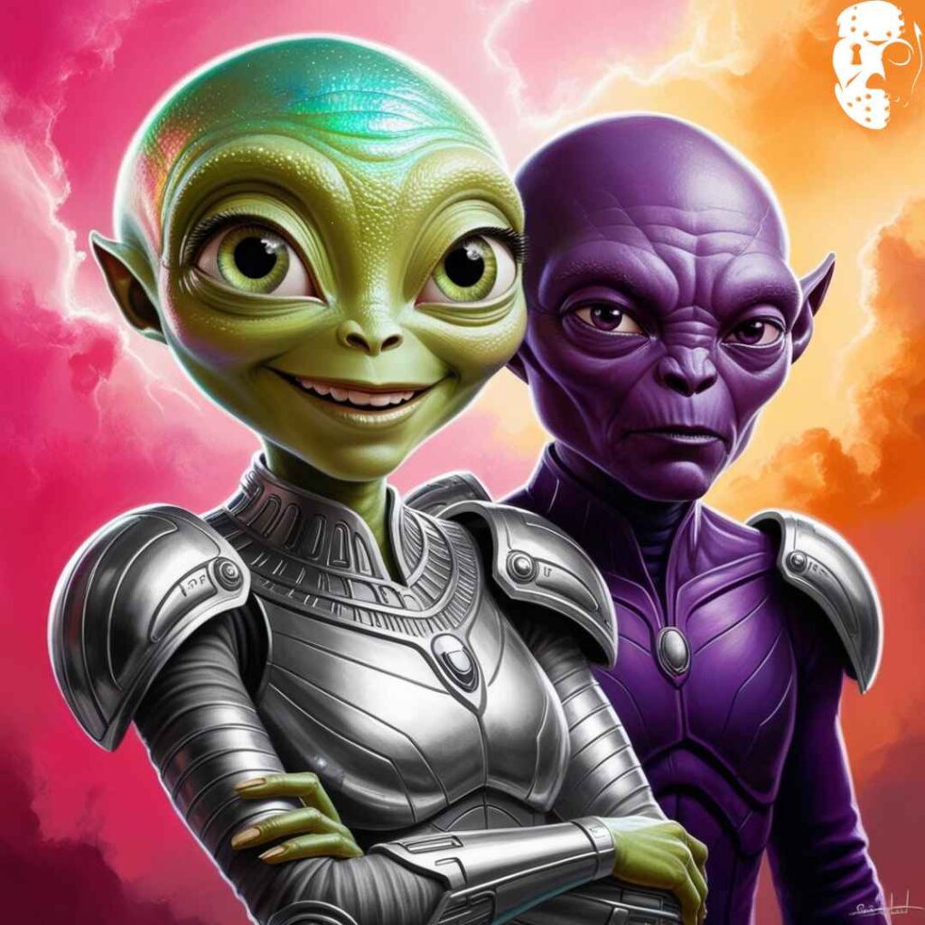 1 alien jeune et un plus vieux