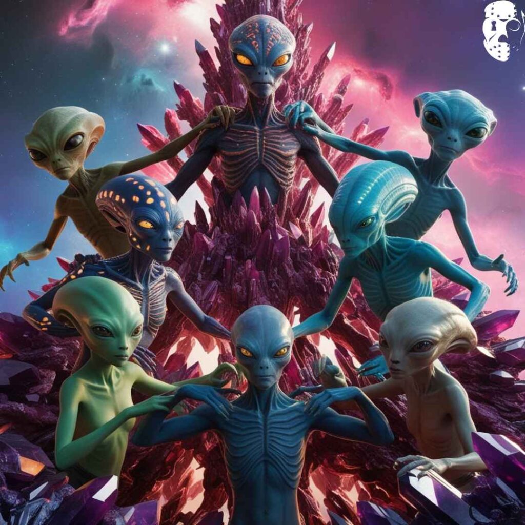 Des aliens qui se tiennent